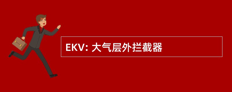 EKV: 大气层外拦截器