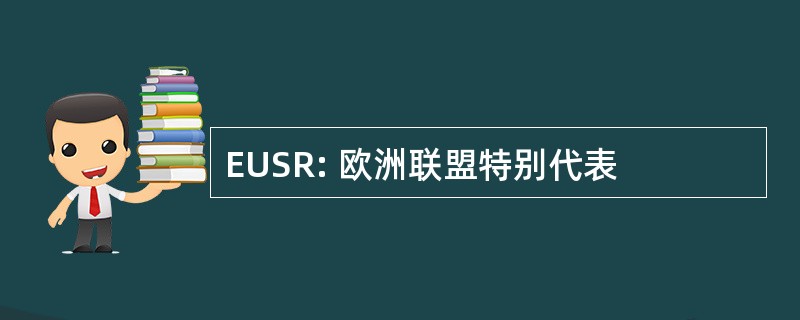 EUSR: 欧洲联盟特别代表