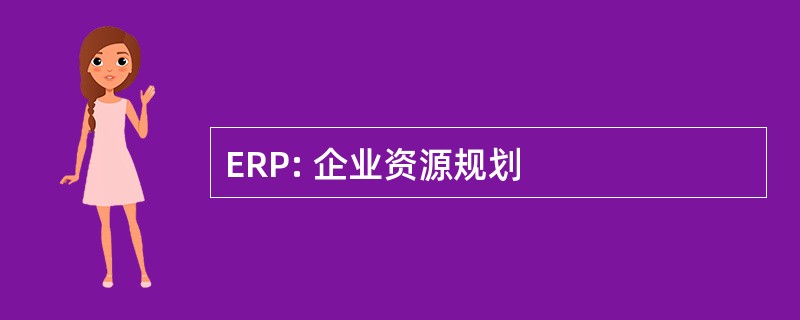 ERP: 企业资源规划