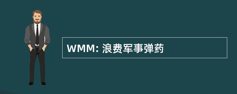 WMM: 浪费军事弹药