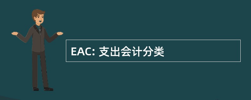 EAC: 支出会计分类