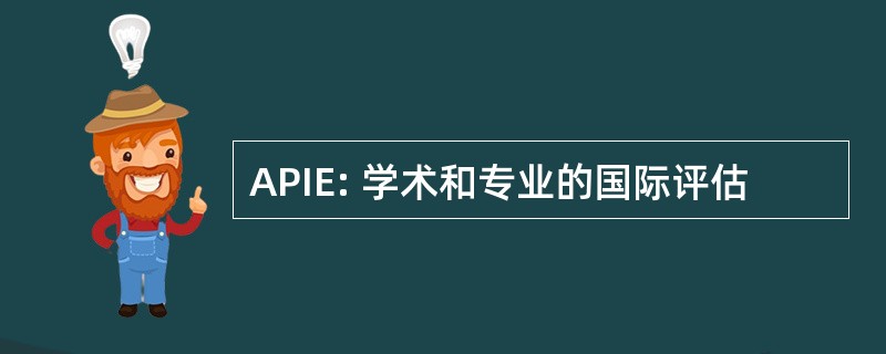 APIE: 学术和专业的国际评估