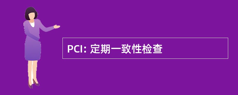 PCI: 定期一致性检查