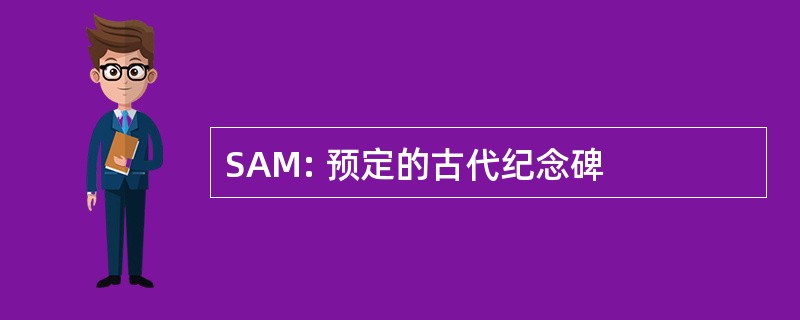 SAM: 预定的古代纪念碑