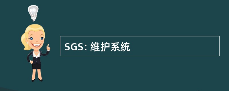 SGS: 维护系统