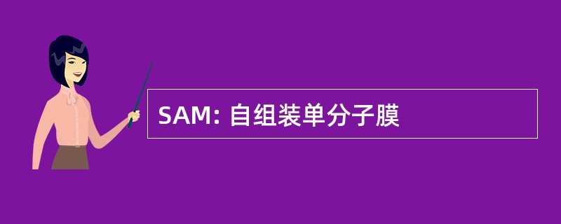 SAM: 自组装单分子膜