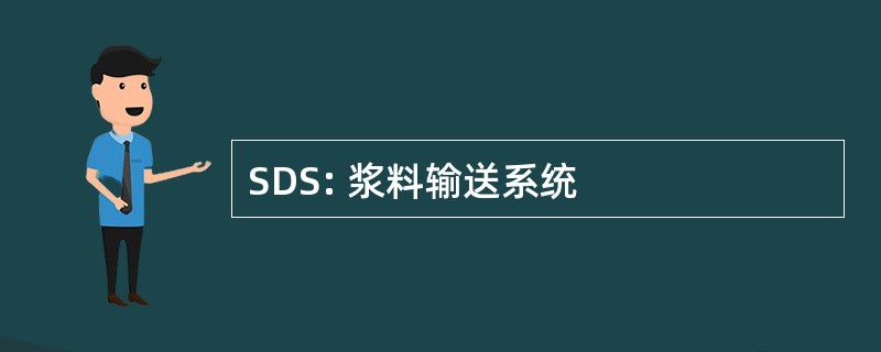 SDS: 浆料输送系统