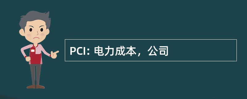 PCI: 电力成本，公司