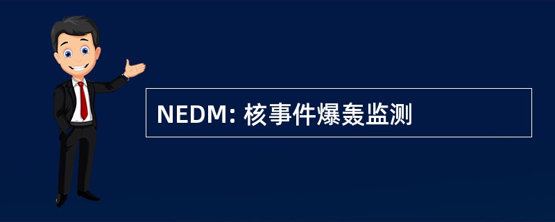 NEDM: 核事件爆轰监测