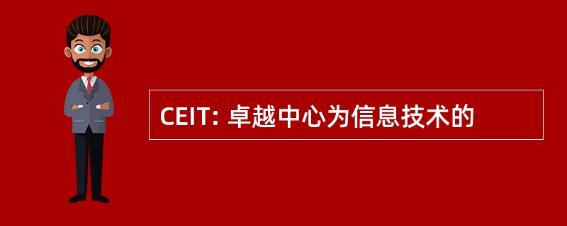 CEIT: 卓越中心为信息技术的