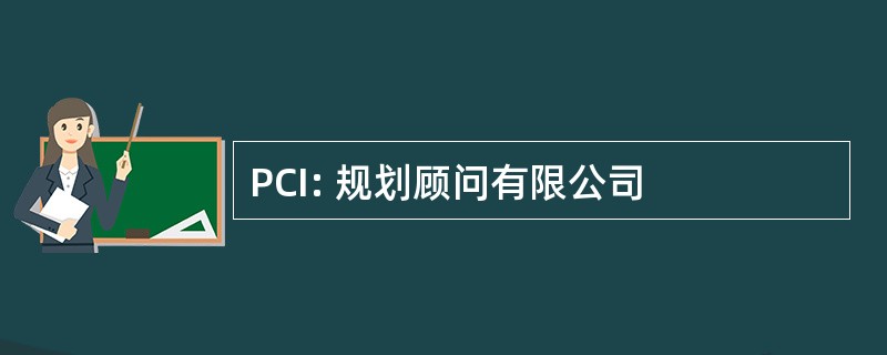 PCI: 规划顾问有限公司