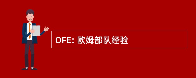 OFE: 欧姆部队经验