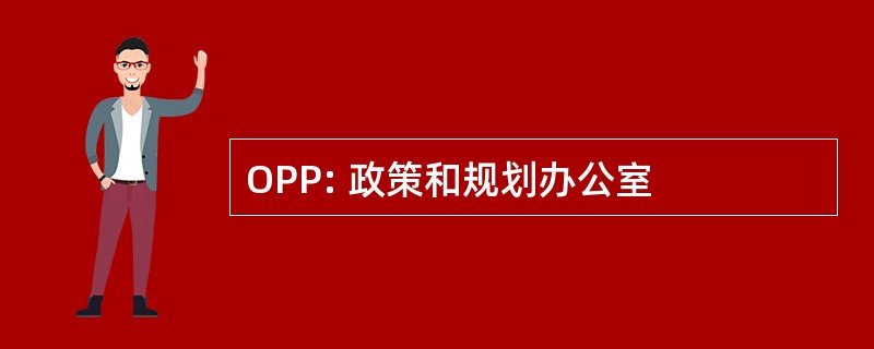 OPP: 政策和规划办公室