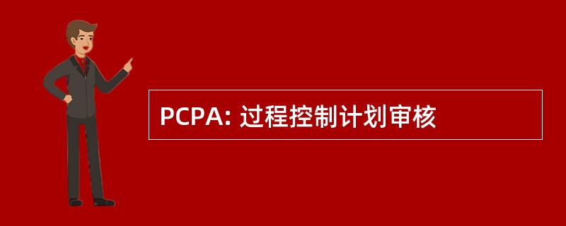 PCPA: 过程控制计划审核