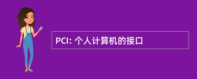 PCI: 个人计算机的接口