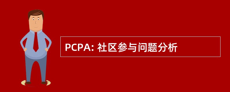 PCPA: 社区参与问题分析