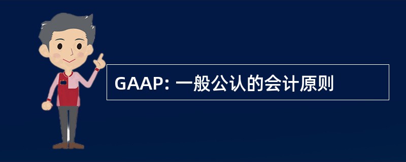 GAAP: 一般公认的会计原则