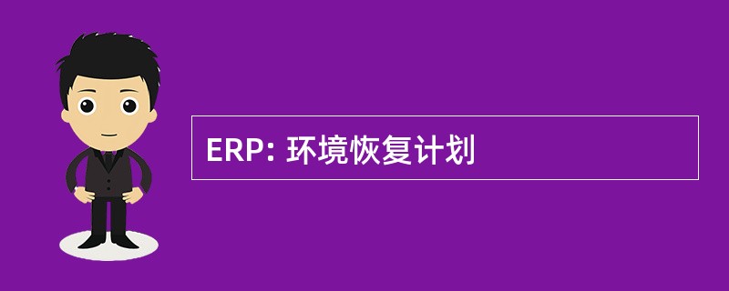 ERP: 环境恢复计划