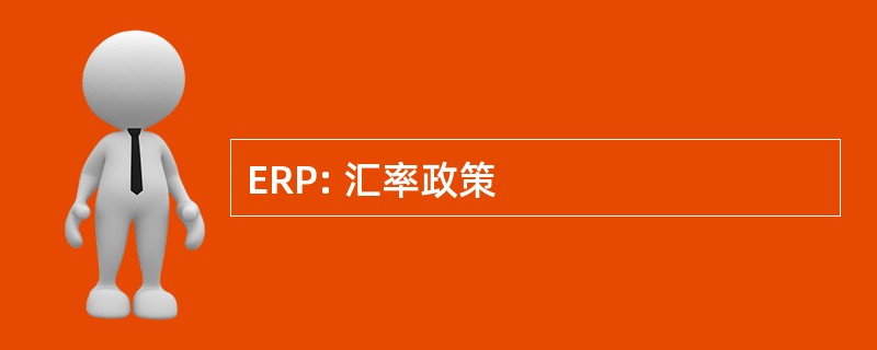 ERP: 汇率政策