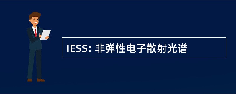 IESS: 非弹性电子散射光谱