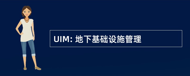 UIM: 地下基础设施管理