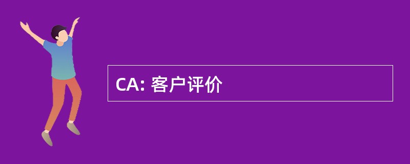 CA: 客户评价