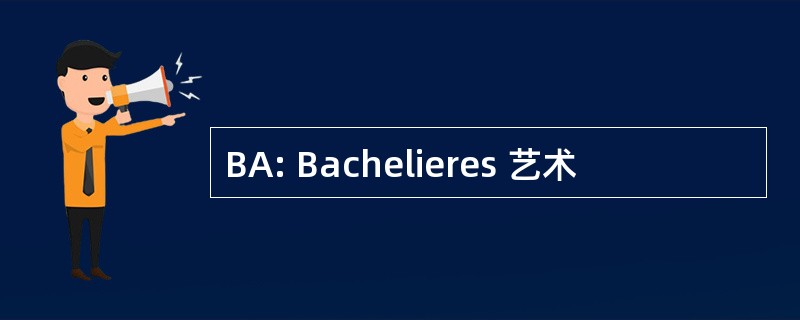 BA: Bachelieres 艺术