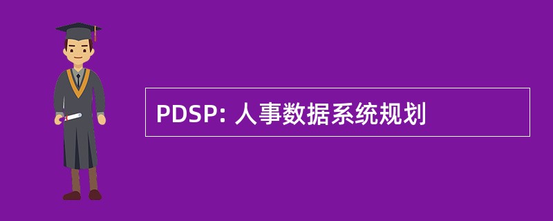 PDSP: 人事数据系统规划