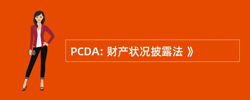 PCDA: 财产状况披露法 》