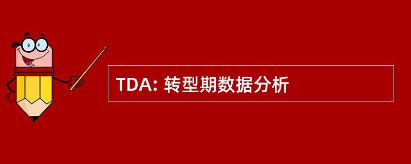 TDA: 转型期数据分析