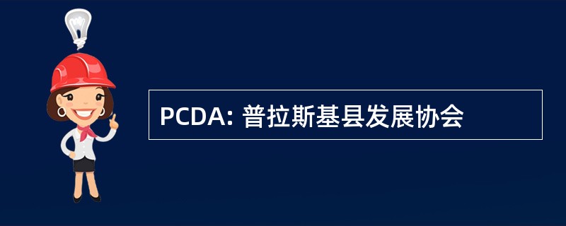 PCDA: 普拉斯基县发展协会