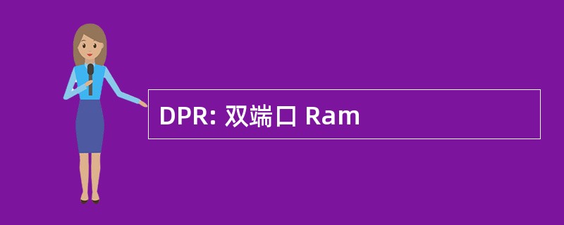 DPR: 双端口 Ram