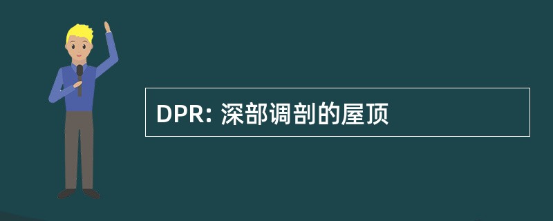 DPR: 深部调剖的屋顶