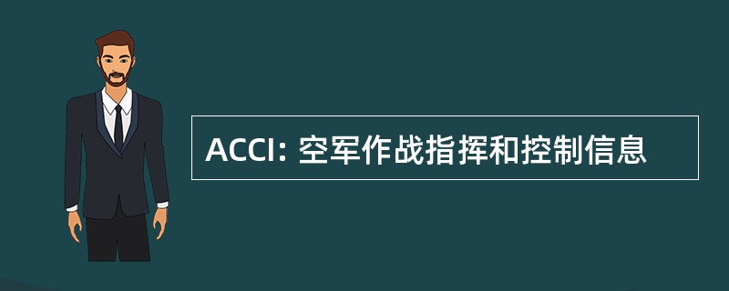 ACCI: 空军作战指挥和控制信息