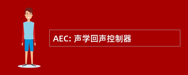 AEC: 声学回声控制器