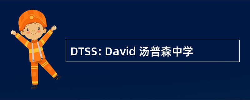 DTSS: David 汤普森中学