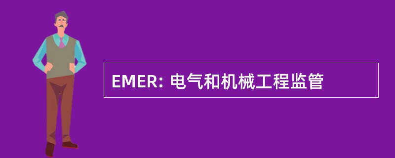 EMER: 电气和机械工程监管