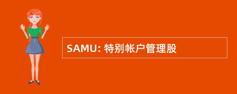 SAMU: 特别帐户管理股