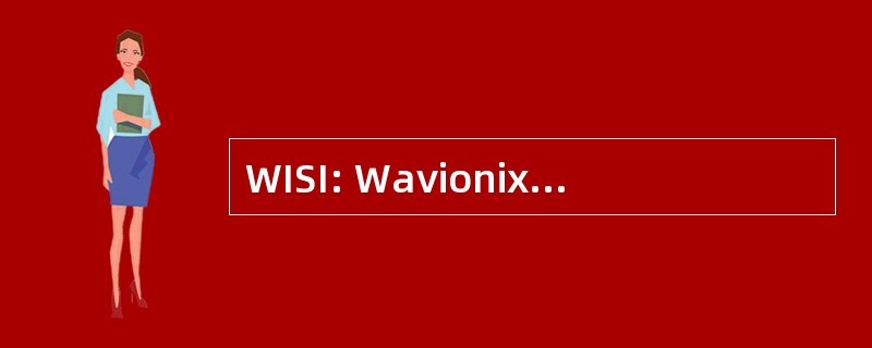 WISI: Wavionix 创新性的解决方案国际