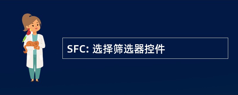 SFC: 选择筛选器控件