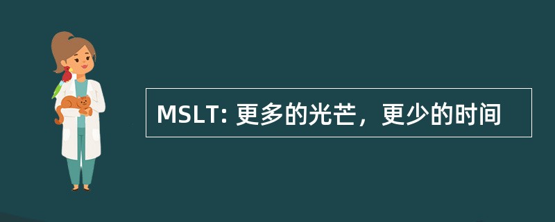 MSLT: 更多的光芒，更少的时间