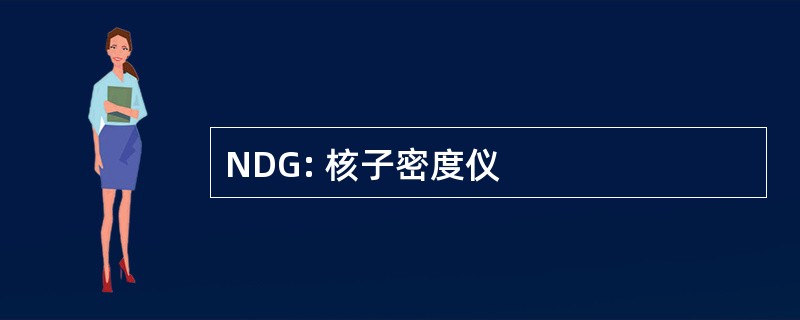 NDG: 核子密度仪