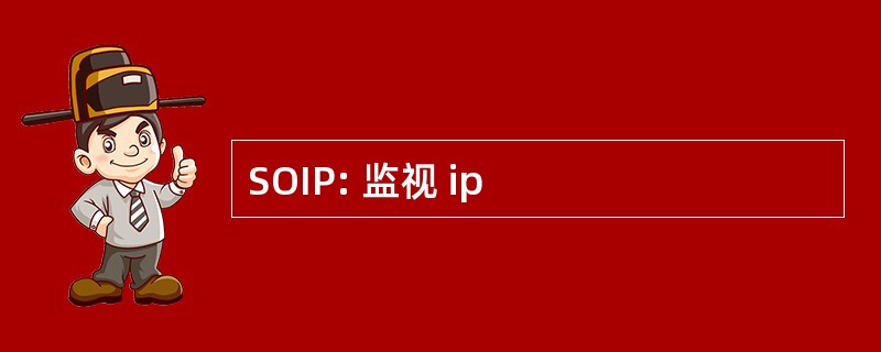 SOIP: 监视 ip