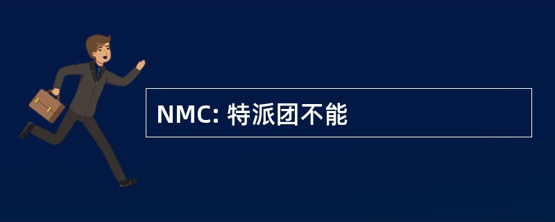 NMC: 特派团不能