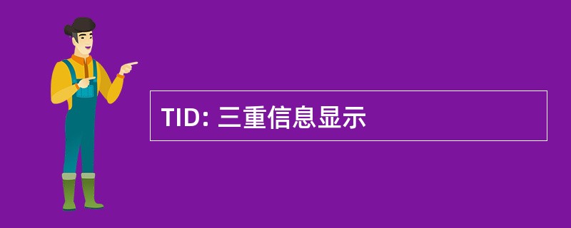 TID: 三重信息显示