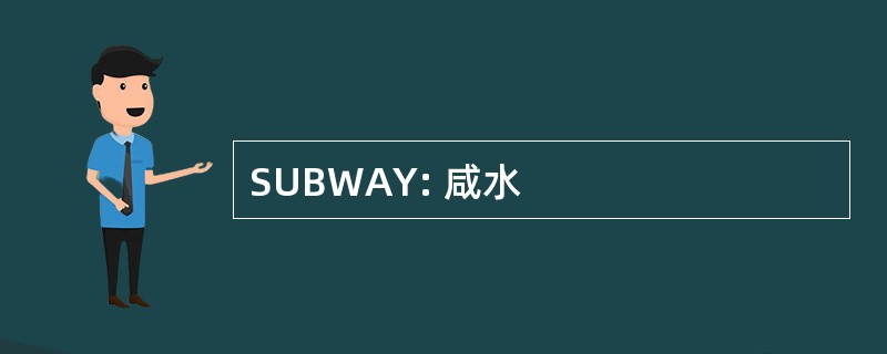 SUBWAY: 咸水