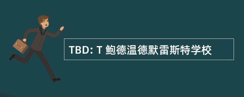 TBD: T 鲍德温德默雷斯特学校