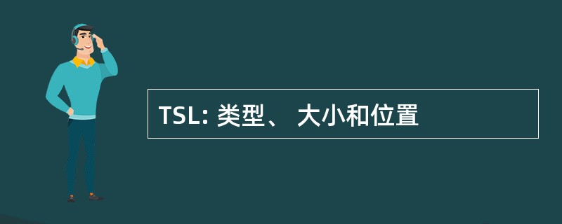 TSL: 类型、 大小和位置