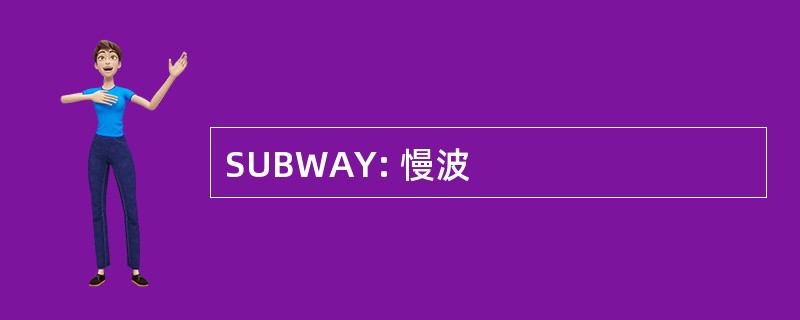 SUBWAY: 慢波