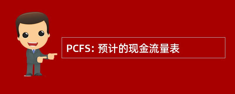 PCFS: 预计的现金流量表